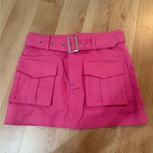Pink Cargo Skirt
